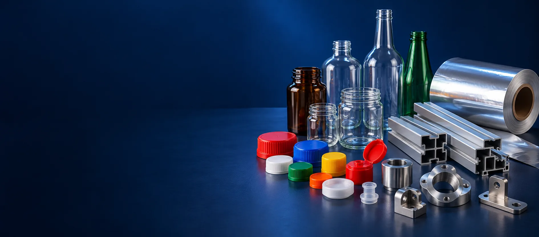 Illustrative image representing PVC shrink capsules and flexible packaging